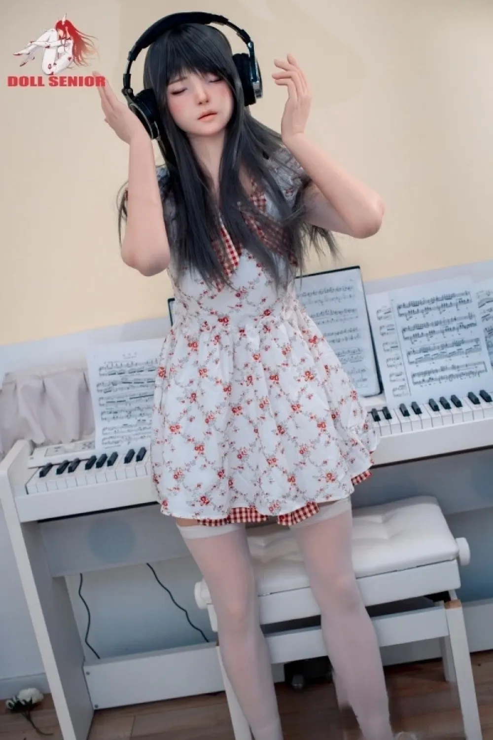 Doll Senior #28 夢「Dream」 165cm黒髪 清楚系美少女フルシリコン製 瞑り目ラブドール Bカップ ノーマル肌
