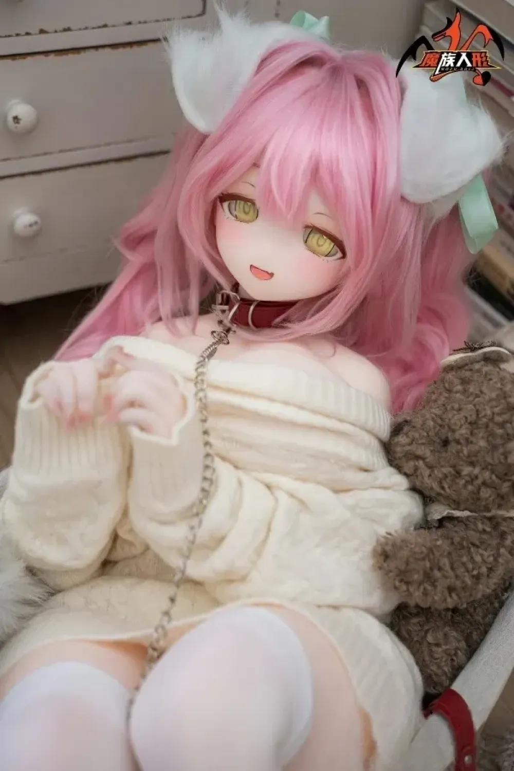 MOZU DOLL魔族人形 佩佩 Pepper 121cm(SR級)巨乳 PVCヘッド+TPEボディ かわいい やさしい アニメ系ラブドール二次元 ノーマル肌 宣材写真と同じ衣装
