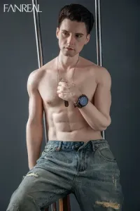 FANREAL Henry 173cm欧米風 フルシリコン製 マッチョ男性ラブドール 一体式ペニス 筋肉タイプ リアルドール ノーマル肌