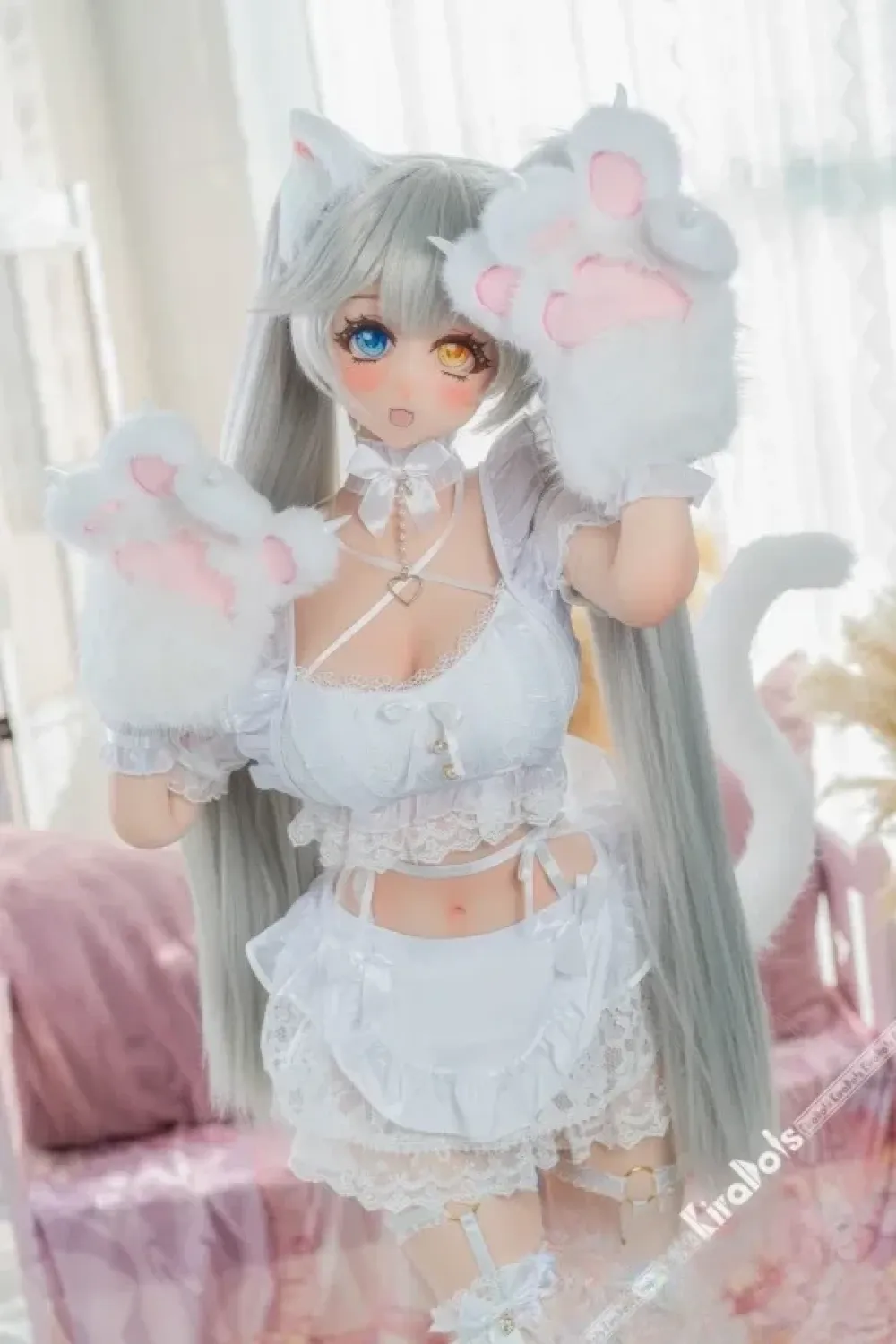 Kiradols #KH006-A 雪玉「Snowball・ゆきだま」 155cm猫娘 かわいい アニメ人形 フルシリコン製 ラブドール 二次元系 Dカップ ノーマル肌