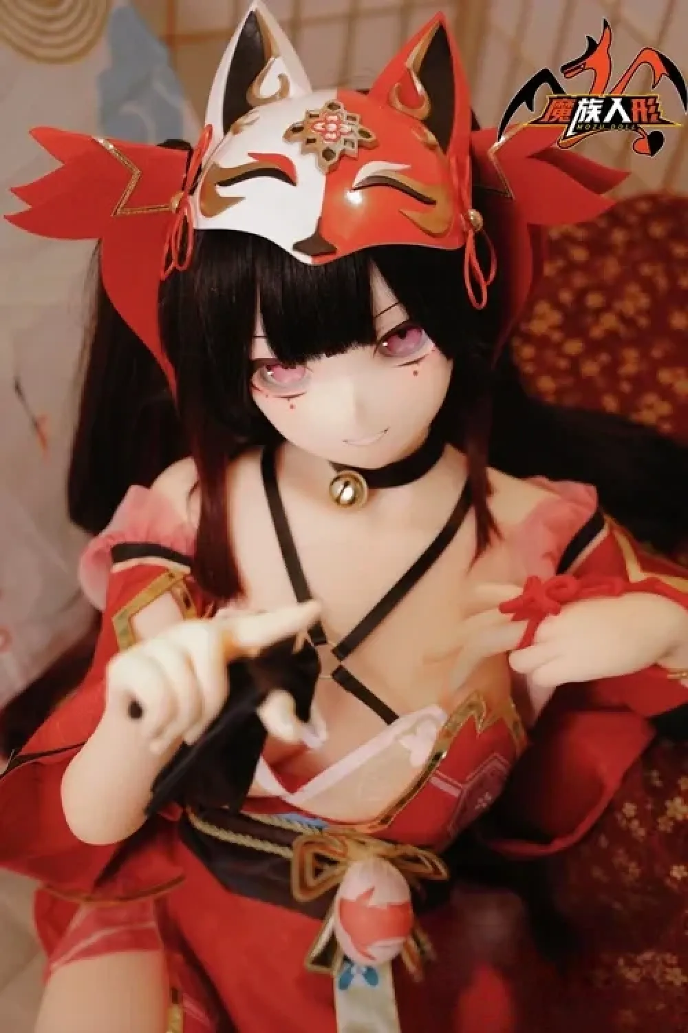 MOZU DOLL魔族人形 星火 148cm(UR級) 等身大ラブドール キュート2次元 花火コス 繊細で魅力的なアニメドール PVCヘッド+TPEボディ Dカップ ノーマル肌 宣材写真と同じ衣装 軟性ヘッド硬めヘッド選択可能