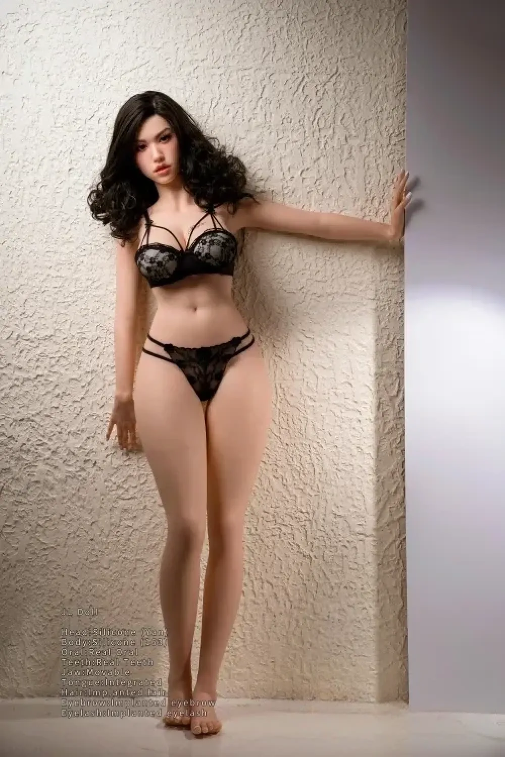 Jarliet Doll JLシリーズ 小妍Yan 163cm黒髪清楚系美人ラブドール フルシリコン製 高級 リアル ドール Dカップ ノーマル肌 口開閉＆口腔模擬付き
