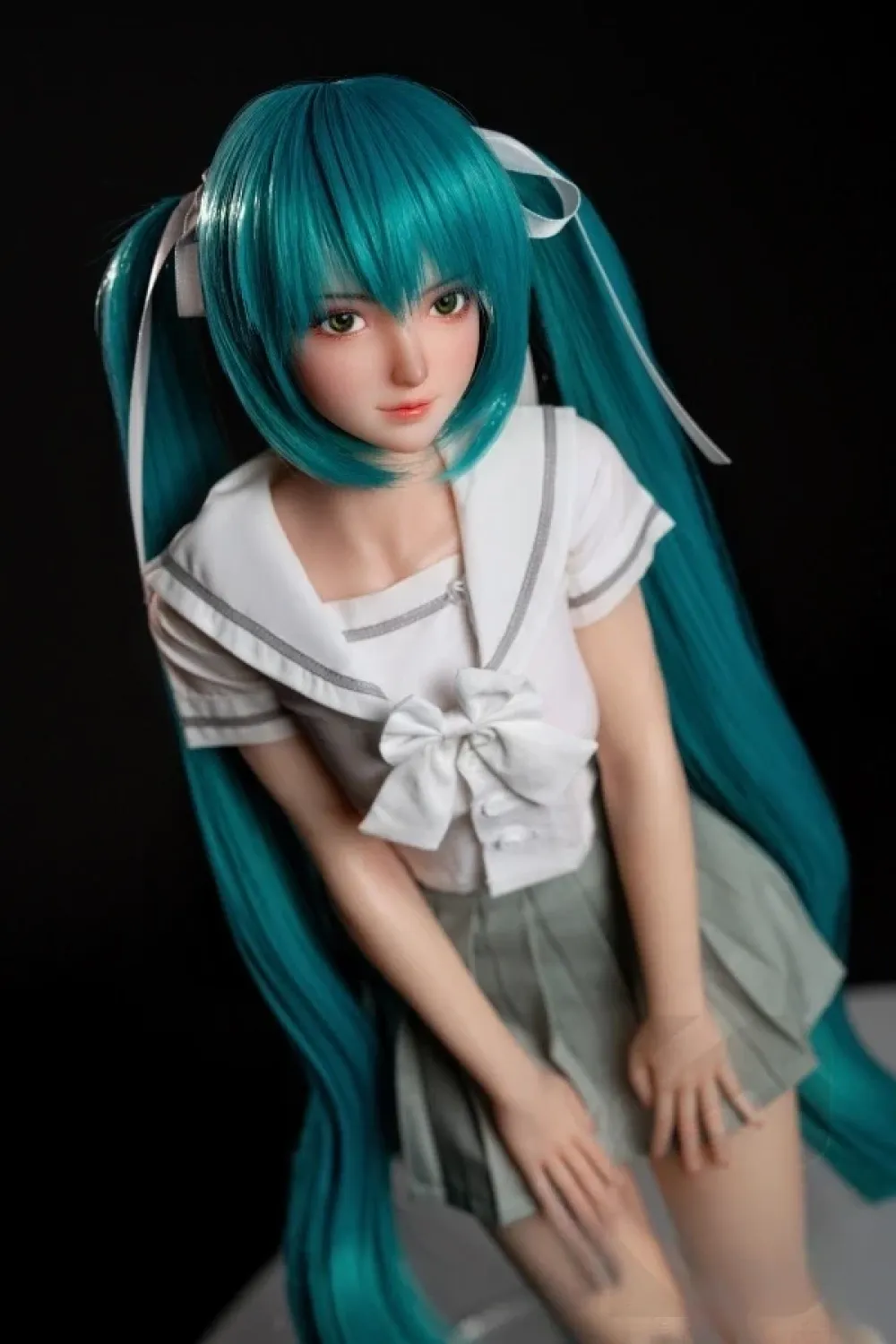 BCDOLL #F01A 初音「Miku」 61cm大人気 美少女 Bカップ フルシリコン製ミニドール BJD風 白い肌