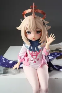 Otaku Doll 原神-派蒙 三つヘッド型選択可 65cm 3kg 人気キャラクターラブドール アニメ顔 パイモン ミニ型ダッチワイフ PVCヘッド+シリコンボディ 宣材写真と同じ衣装