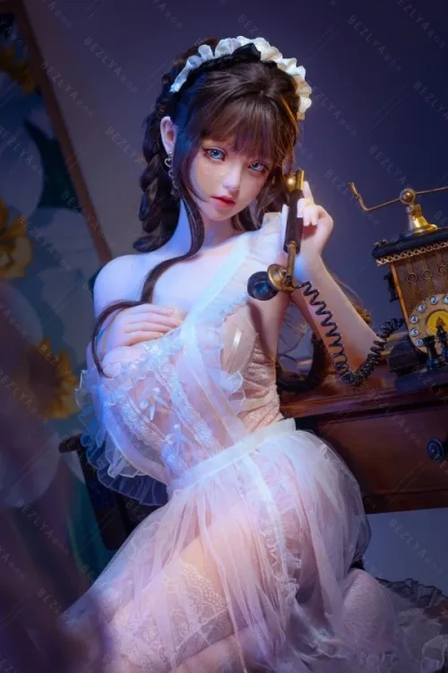 Bezlya Doll 2.0シリーズ 鈴蘭 5番メイク 149cm Cカップ 癒し系 超絶可愛い ラブドール シリコンヘッド+TPEボディ ノーマル肌 口開閉＆口腔模擬付き