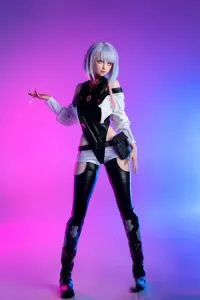 Game Lady Anime.05 Lucyna Kushinada 156cmコスプレ漫画人形 シリコン製巨乳ラブドール Eカップ ノーマル肌