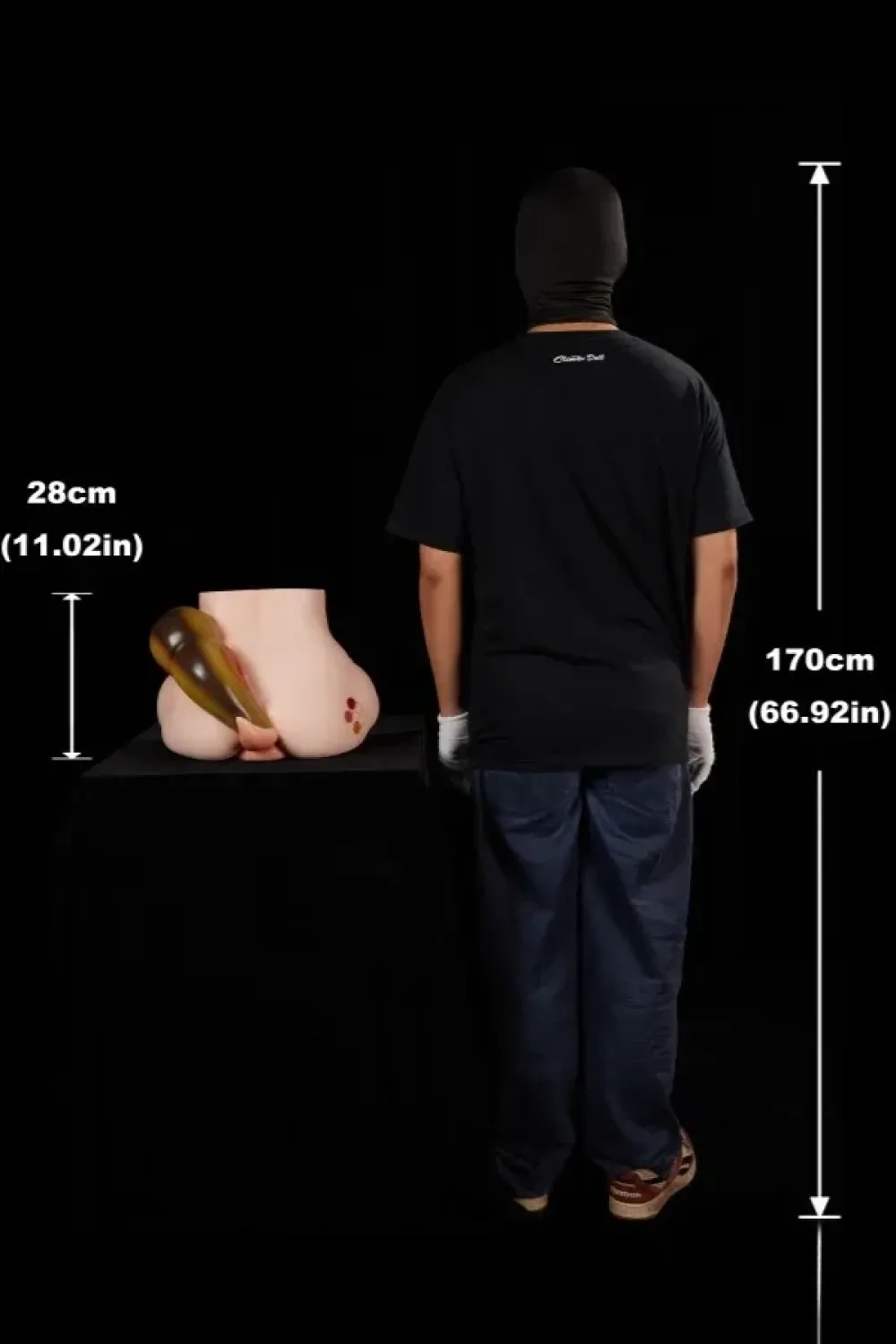 CLM(Climax Doll) Proシリーズ PA-Peppy Butt Torso(Cinnamon) 15.4kg シリコン製 トルソー リアルボディ コンパクト ヒップモデル