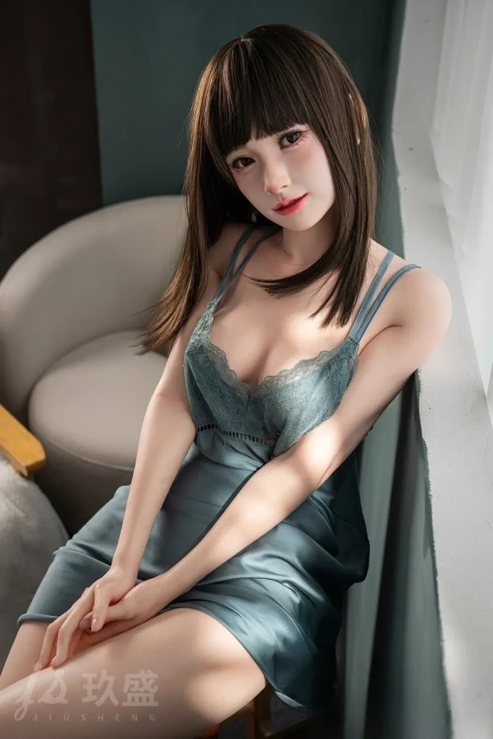 Jiusheng Doll #102B Runa ROS口腔付き 156cm Bカップ フルシリコン製 高級感ただよう艶美な美人ダッチワイフ 軽量化ボディ26kg ノーマル肌