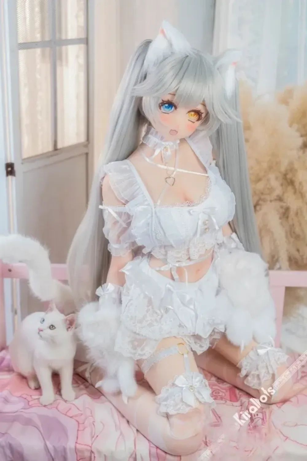 Kiradols #KH006-A 雪玉「Snowball・ゆきだま」 155cm猫娘 かわいい アニメ人形 フルシリコン製 ラブドール 二次元系 Dカップ ノーマル肌