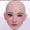 硬めシリコンヘッド（オーラル不可、眉毛と睫毛植毛可能）