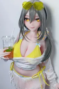 Elsa Babe AHR019番 水田新奈「Mizuta Nina」 151cm元気系 水着 フルシリコン製 ラブドール 二次元 アニメ系人形 大人向け 巨乳 ピンク肌