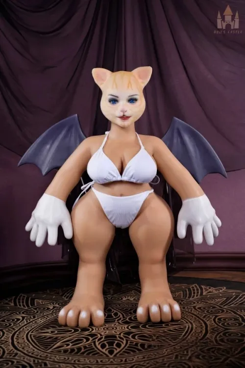 Dolls Castle #SZ2 Cattie 100cmもふもふ猫 ミニサイズ フライキャット リアルフルシリコン製ラブドール 翼付き Dカップ ノーマル肌