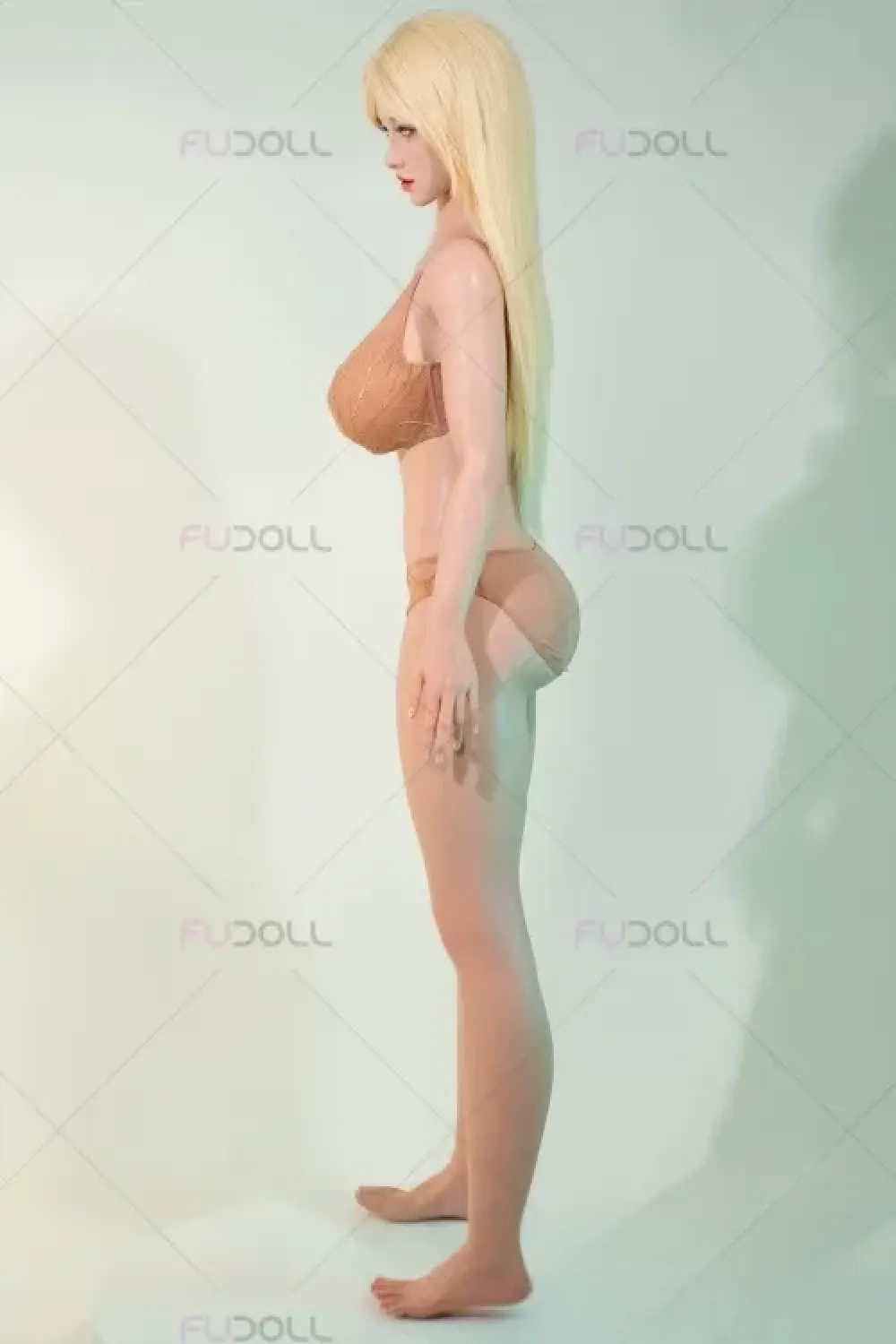 FU DOLL #J032 小北 157cm 爆乳Iカップ ギャル系 セクシーなラブドール リアル皮膚メイク付き フルシリコン製 等身大ダッチワイフ ノーマル肌 口開閉＆口腔模擬付き