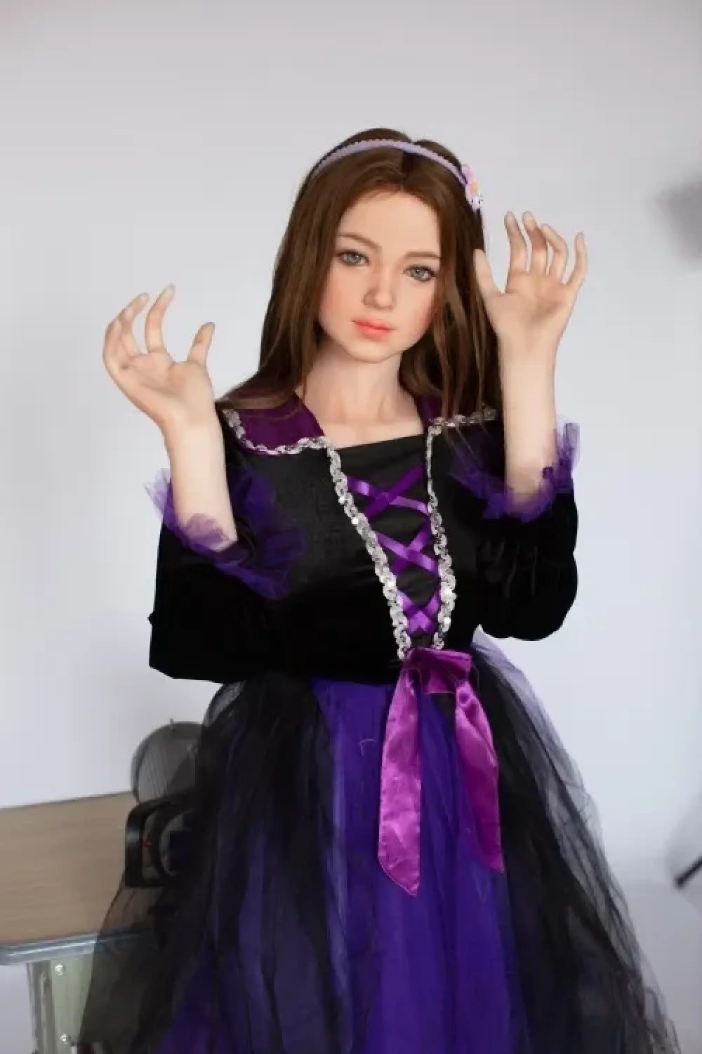 DOM DOLL Charlotte 雪洛 148cmコスプレハロウィン魔女ラブドール 綺麗 可憐系 リアル ドール Cカップ ノーマル肌 掲載画像はフルシリコン製