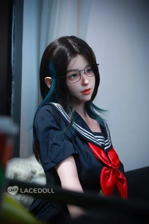 LACEDOLL 1番メイク 青棘 フルシリコン製 168cm制服姿の黒髪美人 アジア系 ラブドール Dカップ ノーマル肌