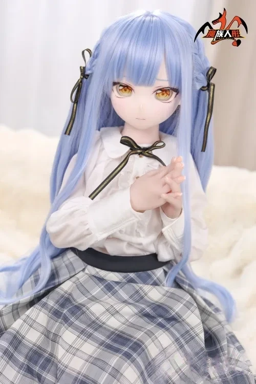 MOZU DOLL魔族人形 小翔 Memory 121cm長い青い髪二次元可愛いラブドール 大胸 アニメ人形 PVCヘッド+TPEボディ ノーマル肌 宣材写真と同じ衣装