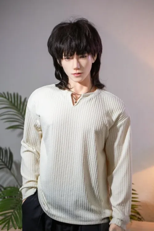 QITA DOLL 顾城 植毛式の髪型付き フルシリコン製 185cm等身大 男性 イケメン 筋肉タイプ ラブドール 女性向け 白い肌