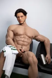Realing 麒麟「Kylin」 183cm等身大男性型ラブドール 筋肉 マッチョ 熟男 フルシリコン製 ノーマル肌