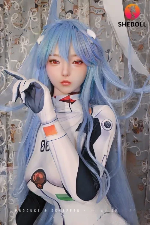 SHE DOLL 2番メイク 江小婉 2.0 口開閉＆口腔模擬付き 168cm綾波レイ エヴァン ラブドール コスプレ系 美人 ダッチワイフ Eカップ ノーマル肌 掲載画像はフルシリコン製