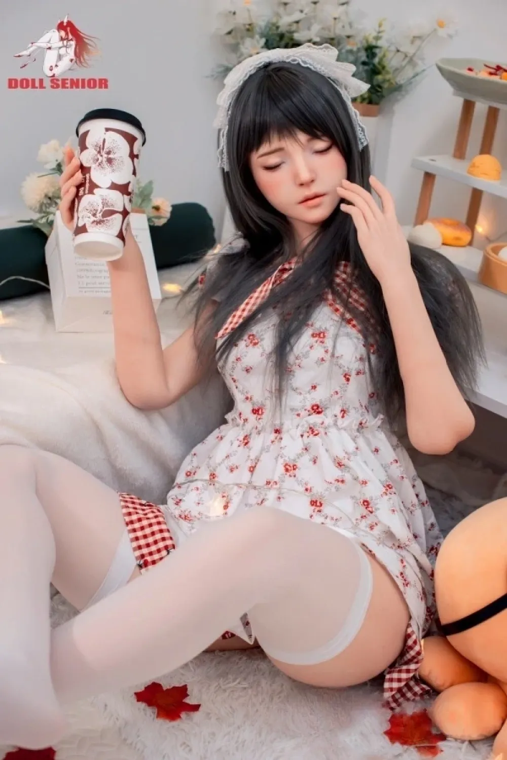 Doll Senior #28 夢「Dream」 165cm黒髪 清楚系美少女フルシリコン製 瞑り目ラブドール Bカップ ノーマル肌