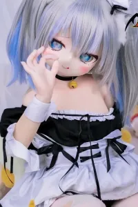 MOZU DOLL魔族人形 141cm(SSR級) 小未来ちゃん PVCヘッド+TPE製ボディ アニメ風 超可愛いラブドール ノーマル肌 宣材写真と同じ衣装