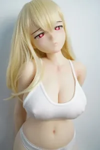 IROKEBIJIN 色気美人 Rico A HSS90cm超ソフトシリコン製 金髪 ラブドール 巨乳 キュート アニメドール Fカップ 白い肌