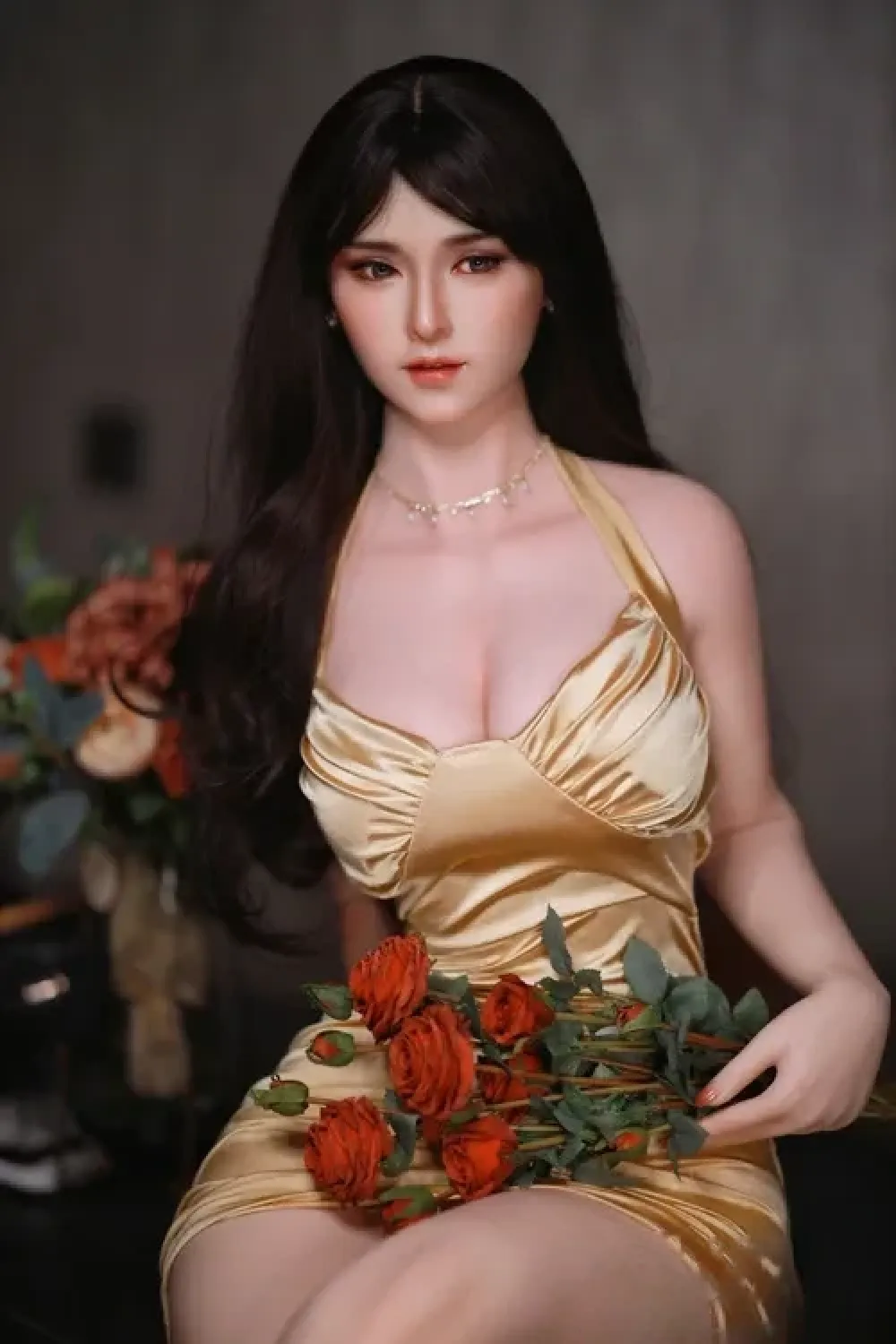 JYDOLL 淑雅 168cm妖艶な姿 熟女リアルドールシリコン製 Eカップ ノーマル肌 掲載画像は頭部スターメイク付き