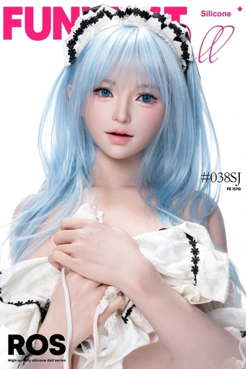 Funwest Doll #038SJ Alice ROS顎機能付き 157cm Gカップ フルシリコン製 ラブドール コスプレメイド 美人フェス 2.0リアルな皮膚メイク付き ノーマル肌