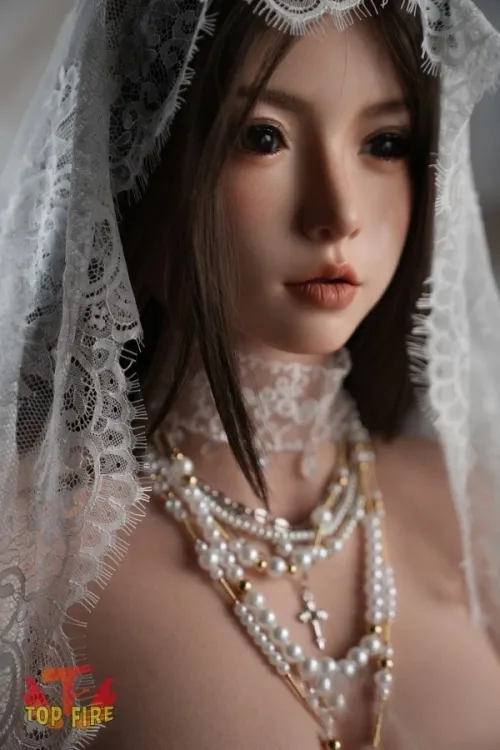 Top Fire #T64 Grace 162cm等身 大 フルシリコン製 Iカップ 爆乳 美しい 花嫁 ラブドール ブラウン肌 口開閉＆口腔模擬付き