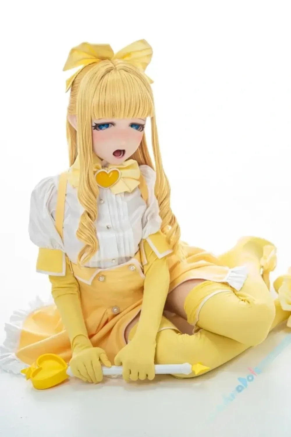 Kiradols #KH004-D2 理紗「Risa」 困り顔 150cm高級カスタム版 ゲームキャラ コスプレ フルシリコン製 アニメラブドール 二次元 Aカップ ノーマル肌