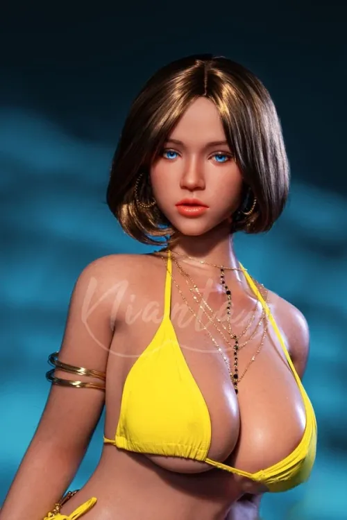 Nianta Doll Silicone-Xシリーズ #06 Emily ROS口腔 158cm Fカップ 巨乳美女 セクシーな外人 フルシリコン製 セックスラブドール 小麦肌