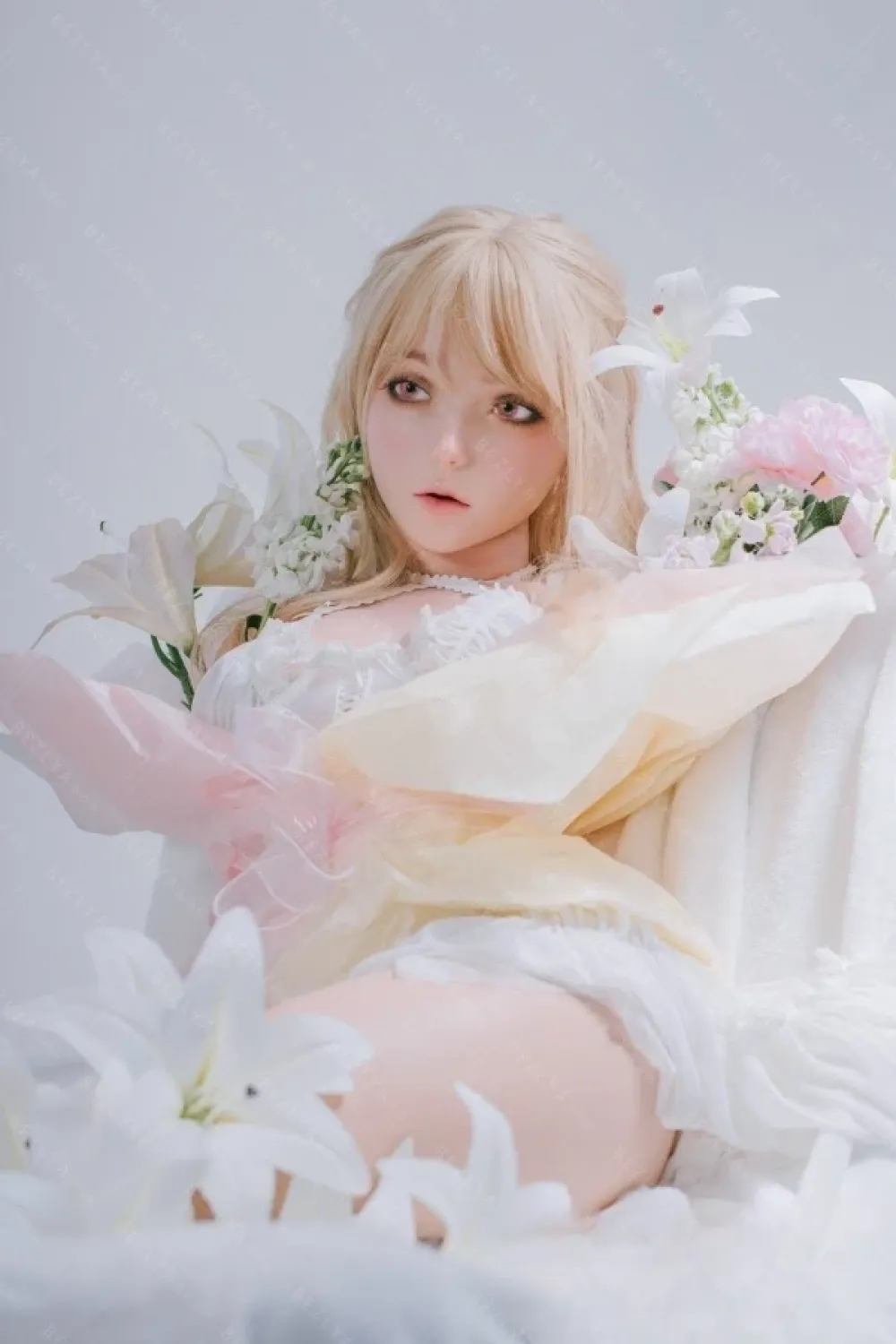 AITIA DOLL 2.2Uシリーズ 紫罗兰 Violet 1番メイク ROS口腔付き 花のエルフ 優雅系 半身ラブドール フルシリコン製 トルソー人形 Dカップ ノーマル肌