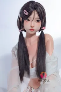 SHE DOLL カスタマイズメイク 洛伊2.0 口開閉＆口腔模擬付き 148cm可愛い可憐系 清楚系ラブドール エッチ セックス ドール Dカップ ノーマル肌 掲載画像はフルシリコン製