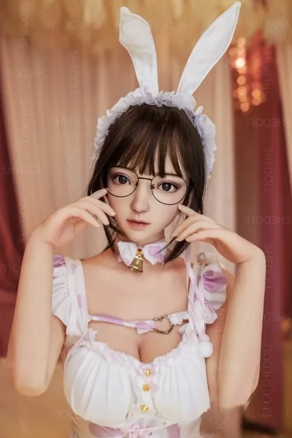 SHE DOLL 安妮 148cm清楚で可愛い美女系リアルドール Dカップ ノーマル肌 掲載画像はシリコンヘッド+TPEボディ