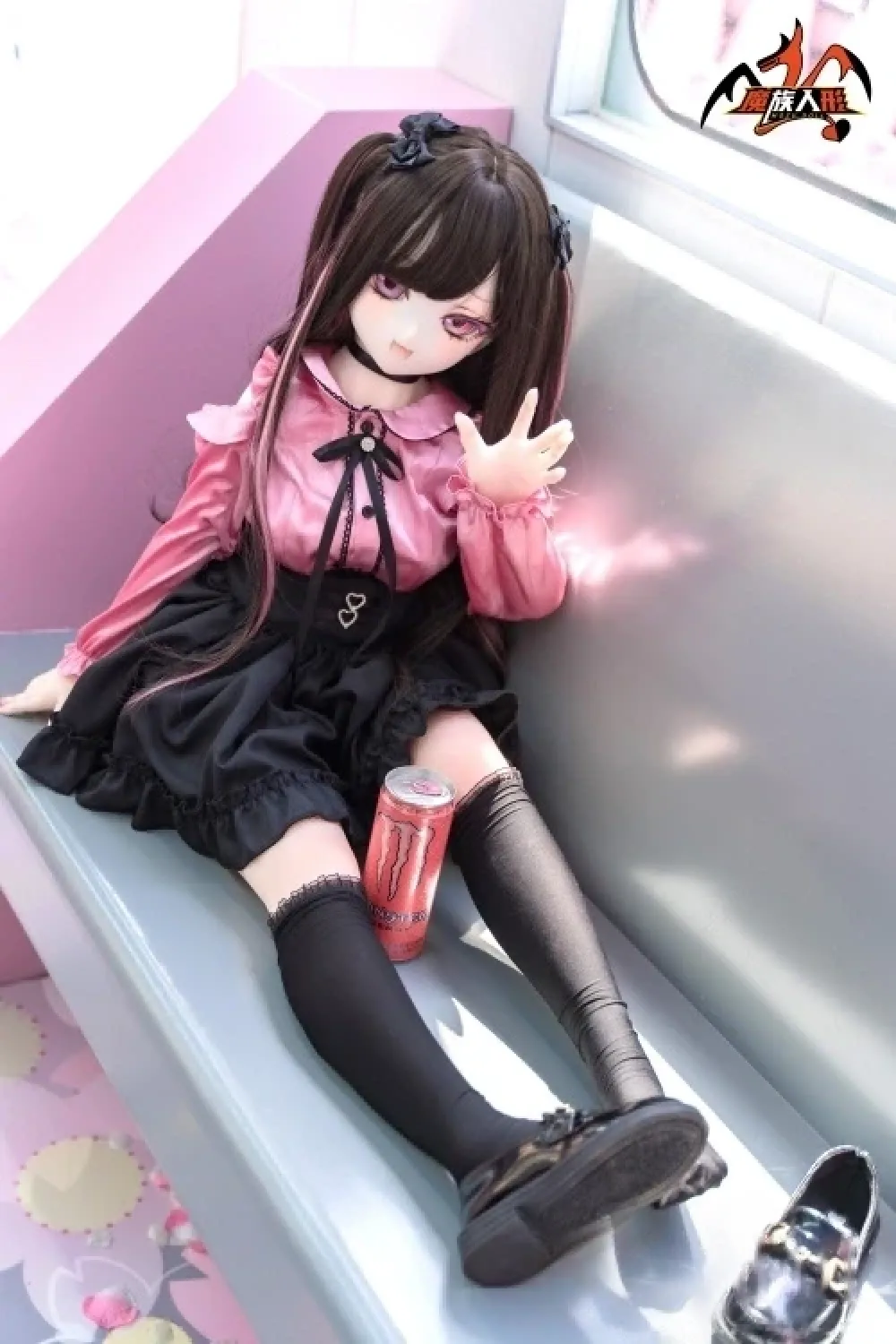 MOZU DOLL魔族人形 佑莉 Yuri 121cm(SR級)可愛い地雷系制服美少女アニメラブドール PVCヘッド+TPEボディ 大胸 ノーマル肌 宣材写真と同じ衣装